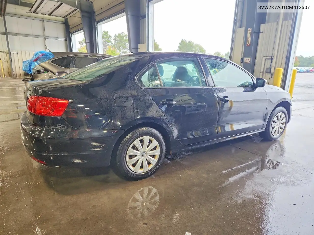 2012 VOLKSWAGEN JETTA VIN 3VW2K7AJ1CM412607 — фото 3