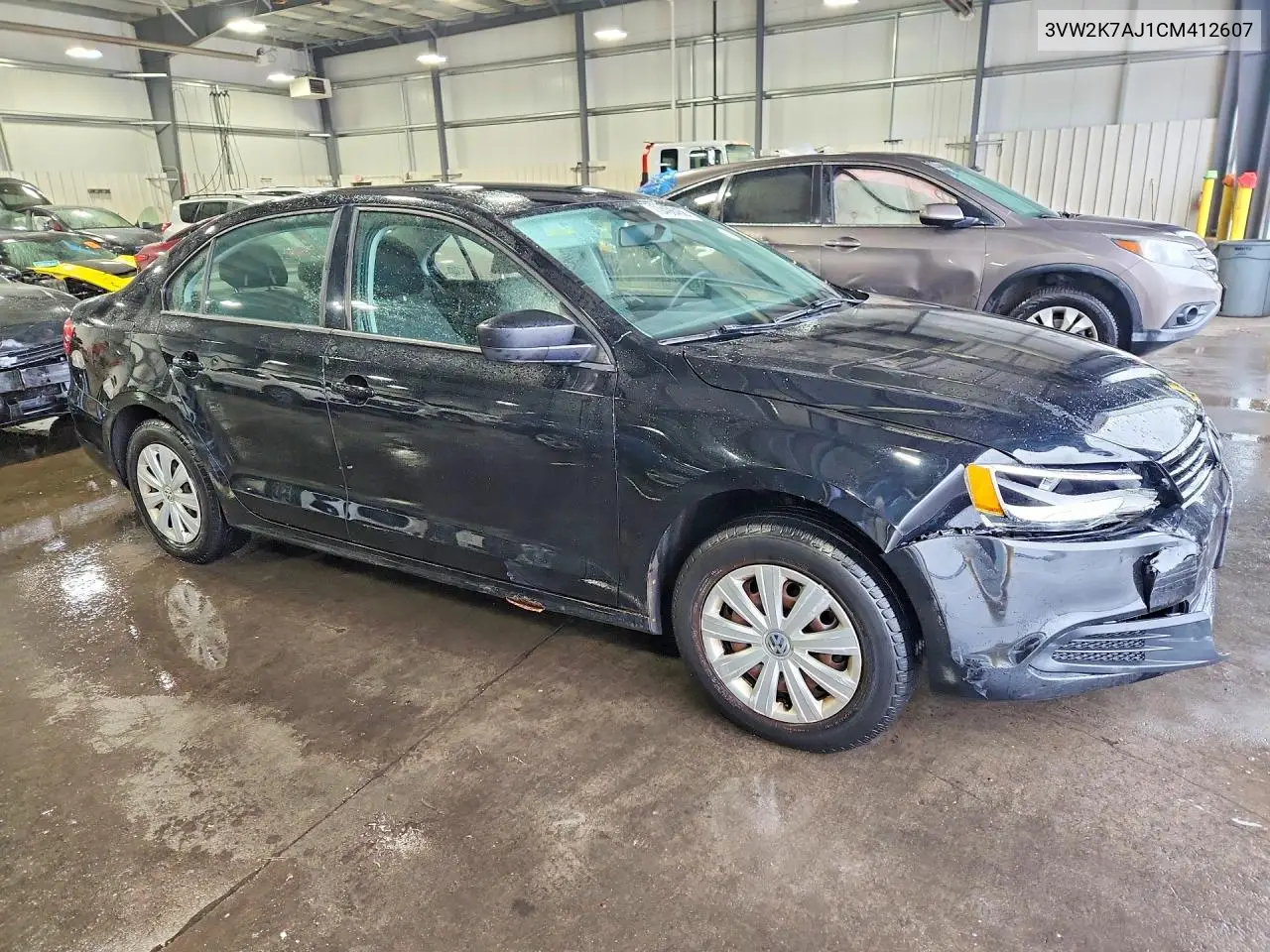 2012 VOLKSWAGEN JETTA VIN 3VW2K7AJ1CM412607 — фото 4
