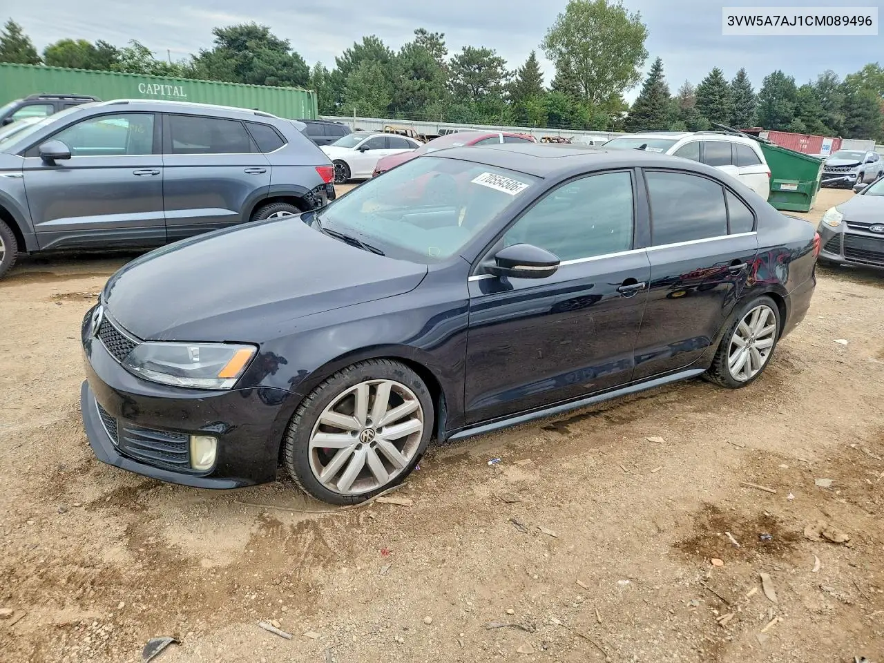 VOLKSWAGEN JETTA 2012, VIN 3VW5A7AJ1CM089496