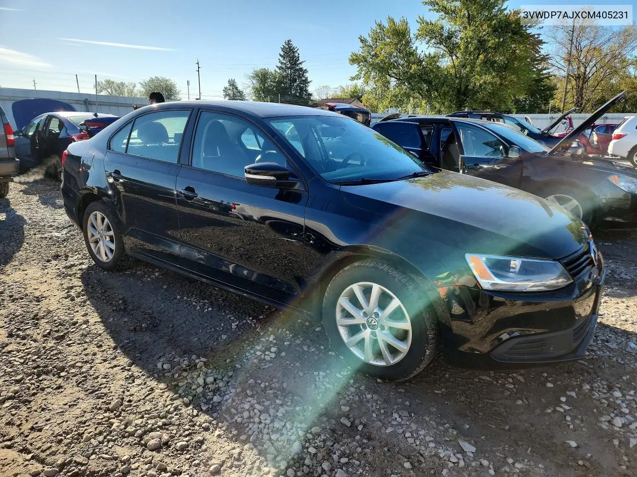 2012 VOLKSWAGEN JETTA VIN 3VWDP7AJXCM405231 — фото 4
