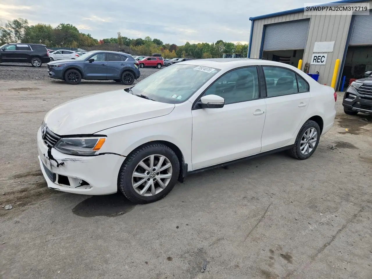 VOLKSWAGEN JETTA 2012, VIN 3VWDP7AJ2CM312719
