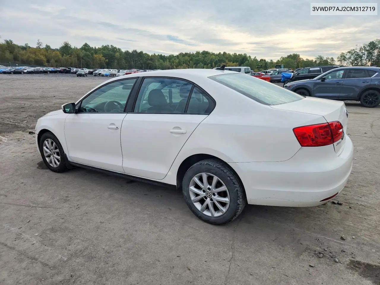 2012 VOLKSWAGEN JETTA VIN 3VWDP7AJ2CM312719 — фото 2