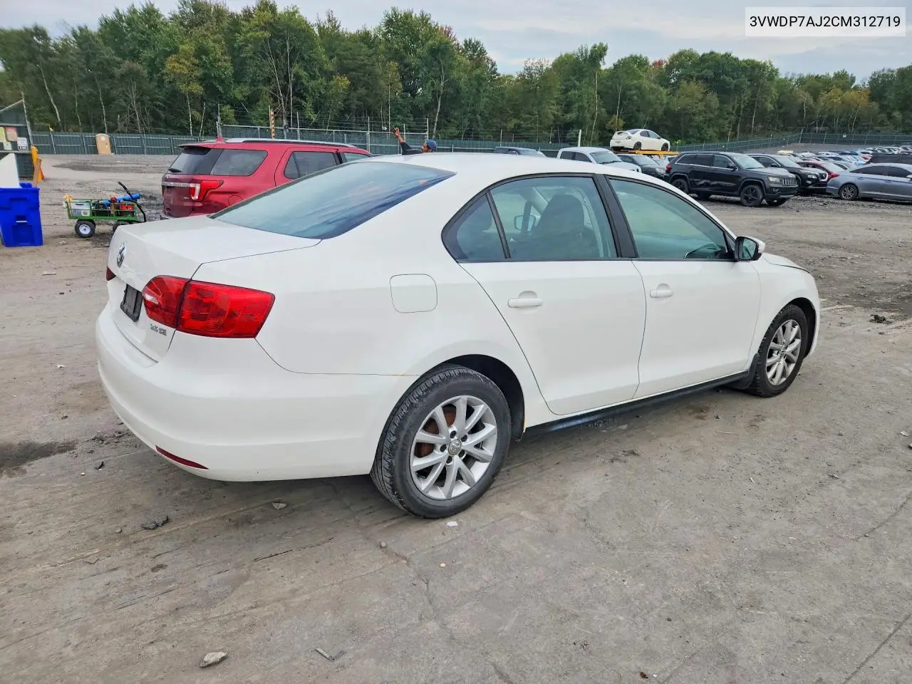 2012 VOLKSWAGEN JETTA VIN 3VWDP7AJ2CM312719 — фото 3