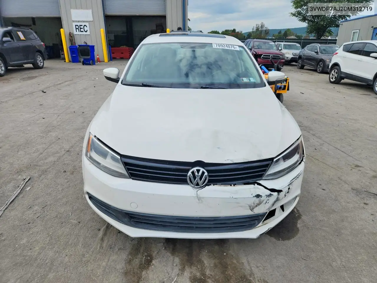 2012 VOLKSWAGEN JETTA VIN 3VWDP7AJ2CM312719 — фото 5