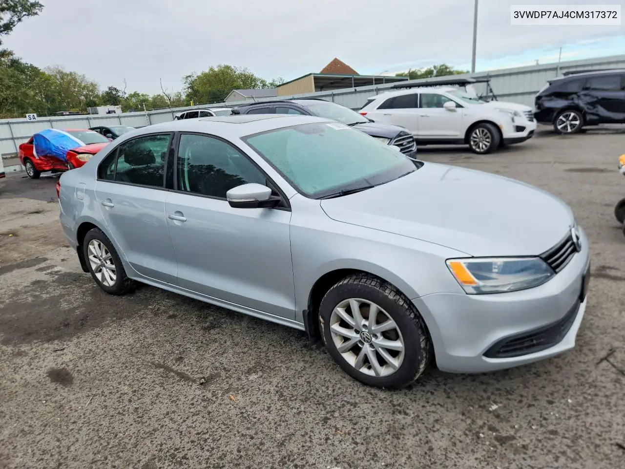 2012 VOLKSWAGEN JETTA VIN 3VWDP7AJ4CM317372 — фото 4