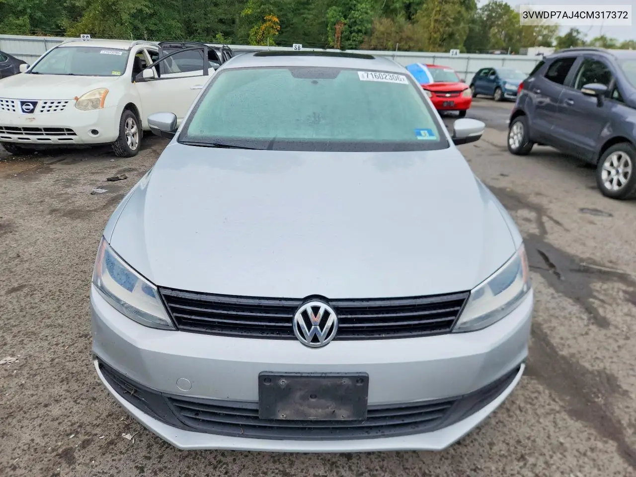 2012 VOLKSWAGEN JETTA VIN 3VWDP7AJ4CM317372 — фото 5