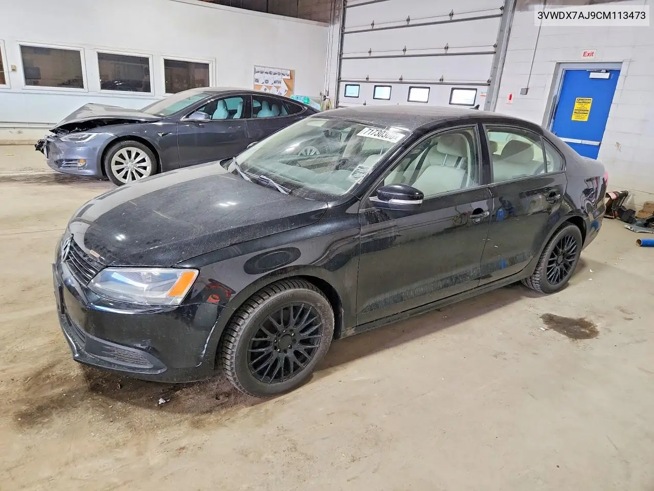 VOLKSWAGEN JETTA 2012, VIN 3VWDX7AJ9CM113473