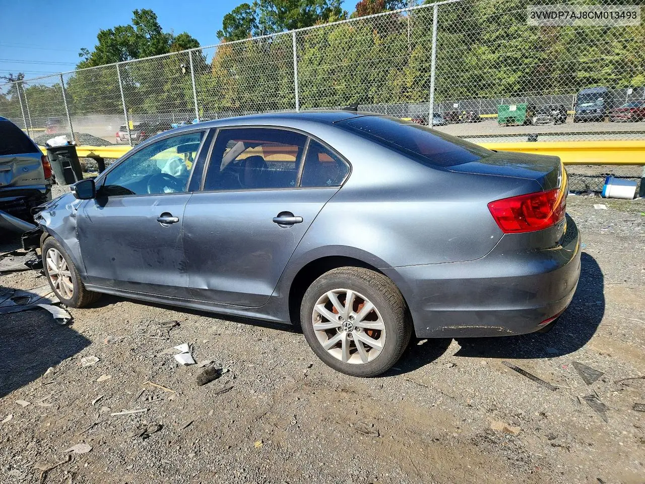 2012 VOLKSWAGEN JETTA VIN 3VWDP7AJ8CM013493 — фото 2