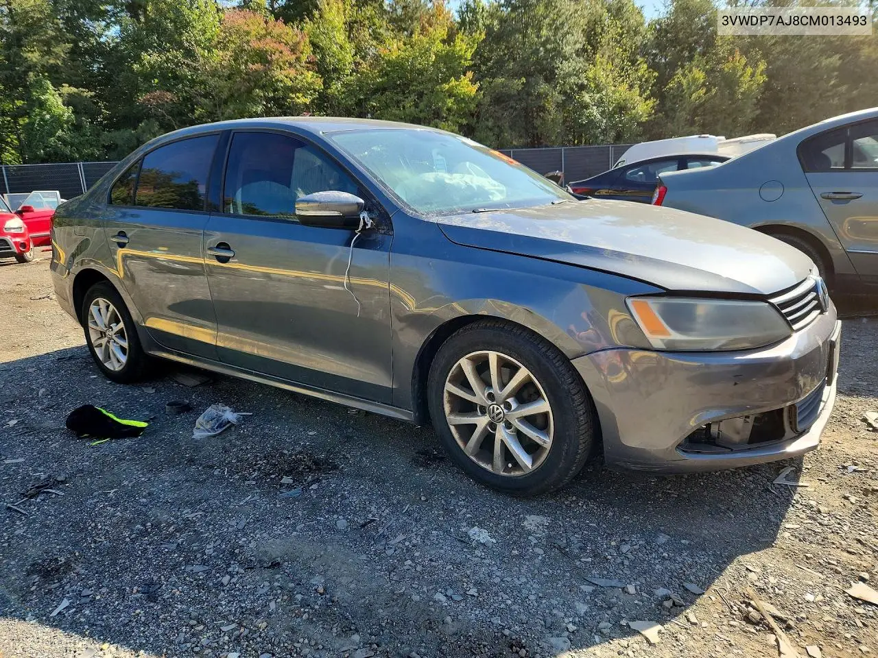 2012 VOLKSWAGEN JETTA VIN 3VWDP7AJ8CM013493 — фото 4