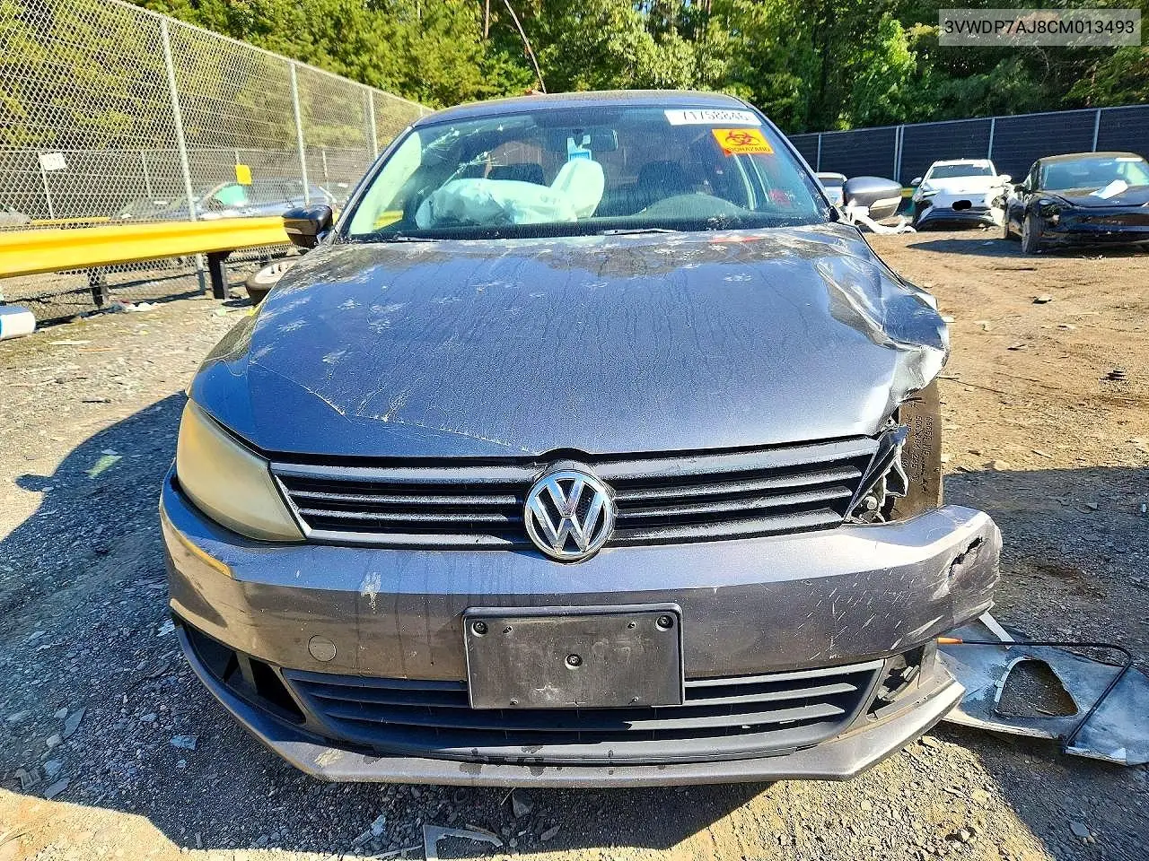 2012 VOLKSWAGEN JETTA VIN 3VWDP7AJ8CM013493 — фото 5