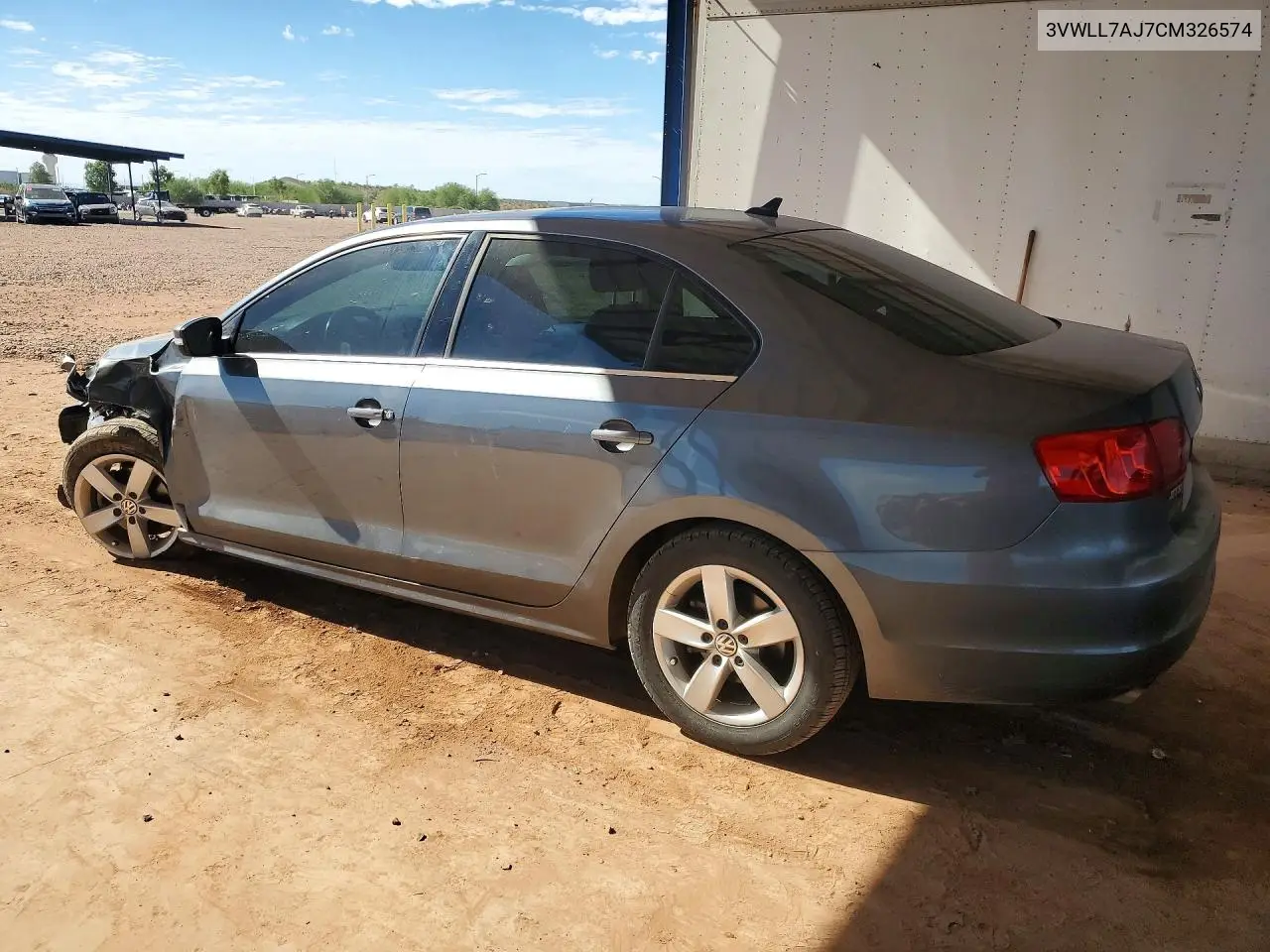 2012 VOLKSWAGEN JETTA VIN 3VWLL7AJ7CM326574 — фото 2