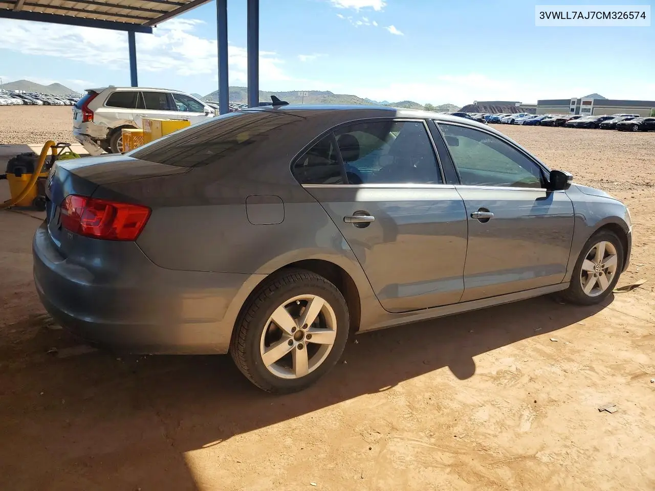 2012 VOLKSWAGEN JETTA VIN 3VWLL7AJ7CM326574 — фото 3