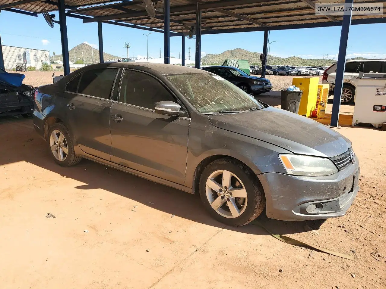 2012 VOLKSWAGEN JETTA VIN 3VWLL7AJ7CM326574 — фото 4