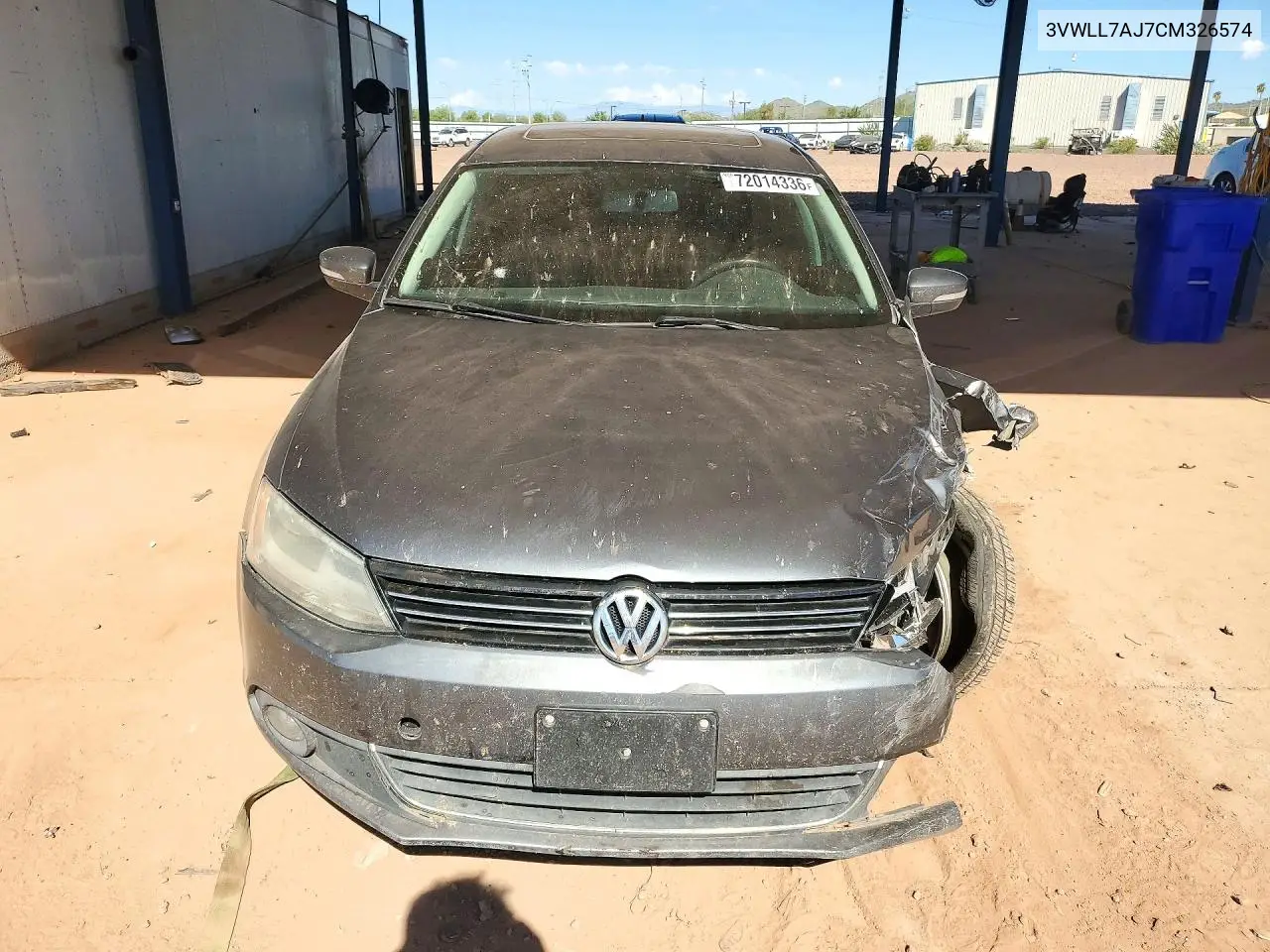 2012 VOLKSWAGEN JETTA VIN 3VWLL7AJ7CM326574 — фото 5