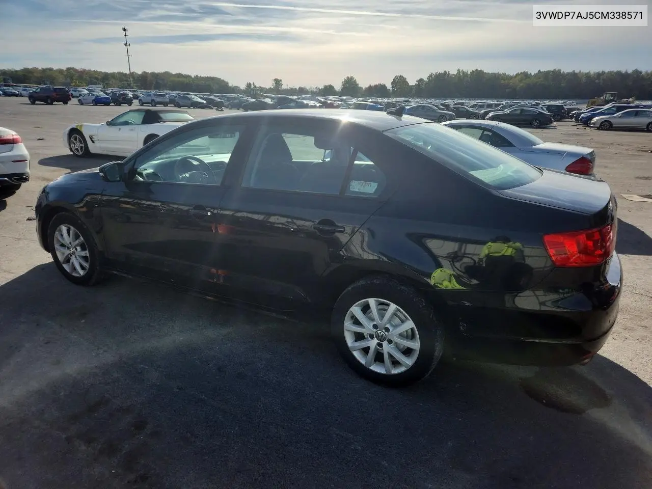 2012 VOLKSWAGEN JETTA VIN 3VWDP7AJ5CM338571 — фото 2