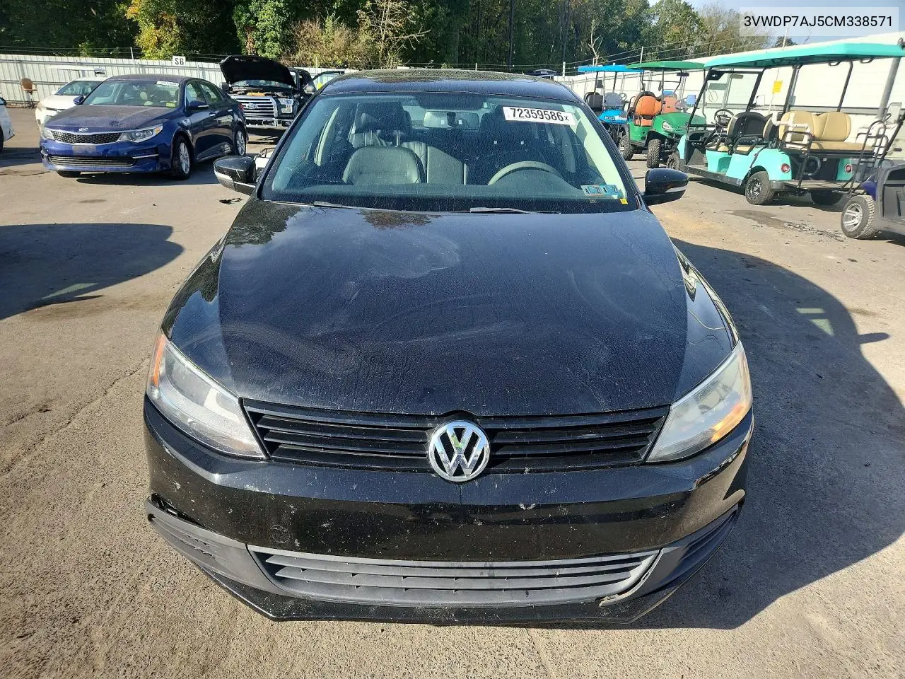 2012 VOLKSWAGEN JETTA VIN 3VWDP7AJ5CM338571 — фото 5
