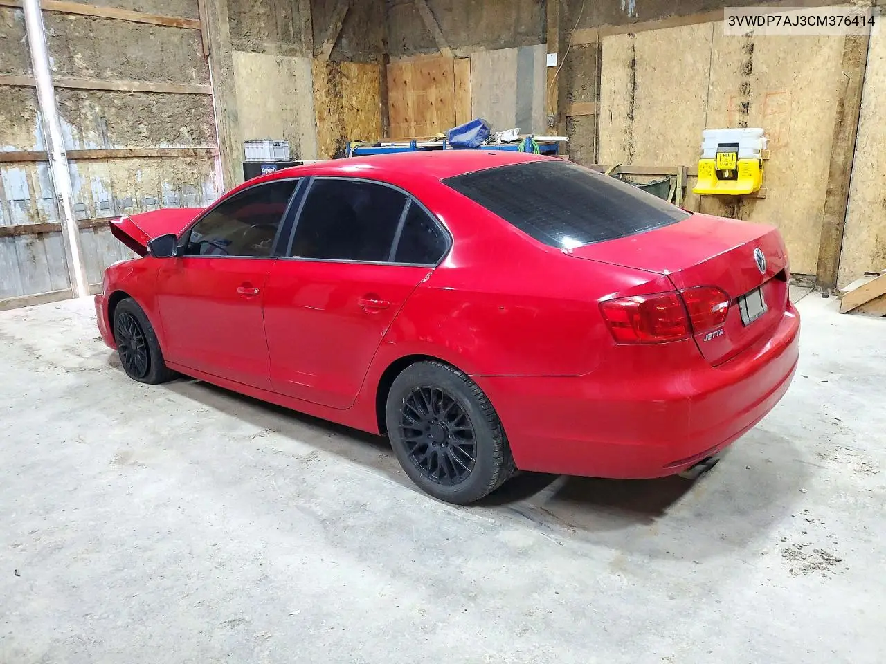 2012 VOLKSWAGEN JETTA VIN 3VWDP7AJ3CM376414 — фото 2