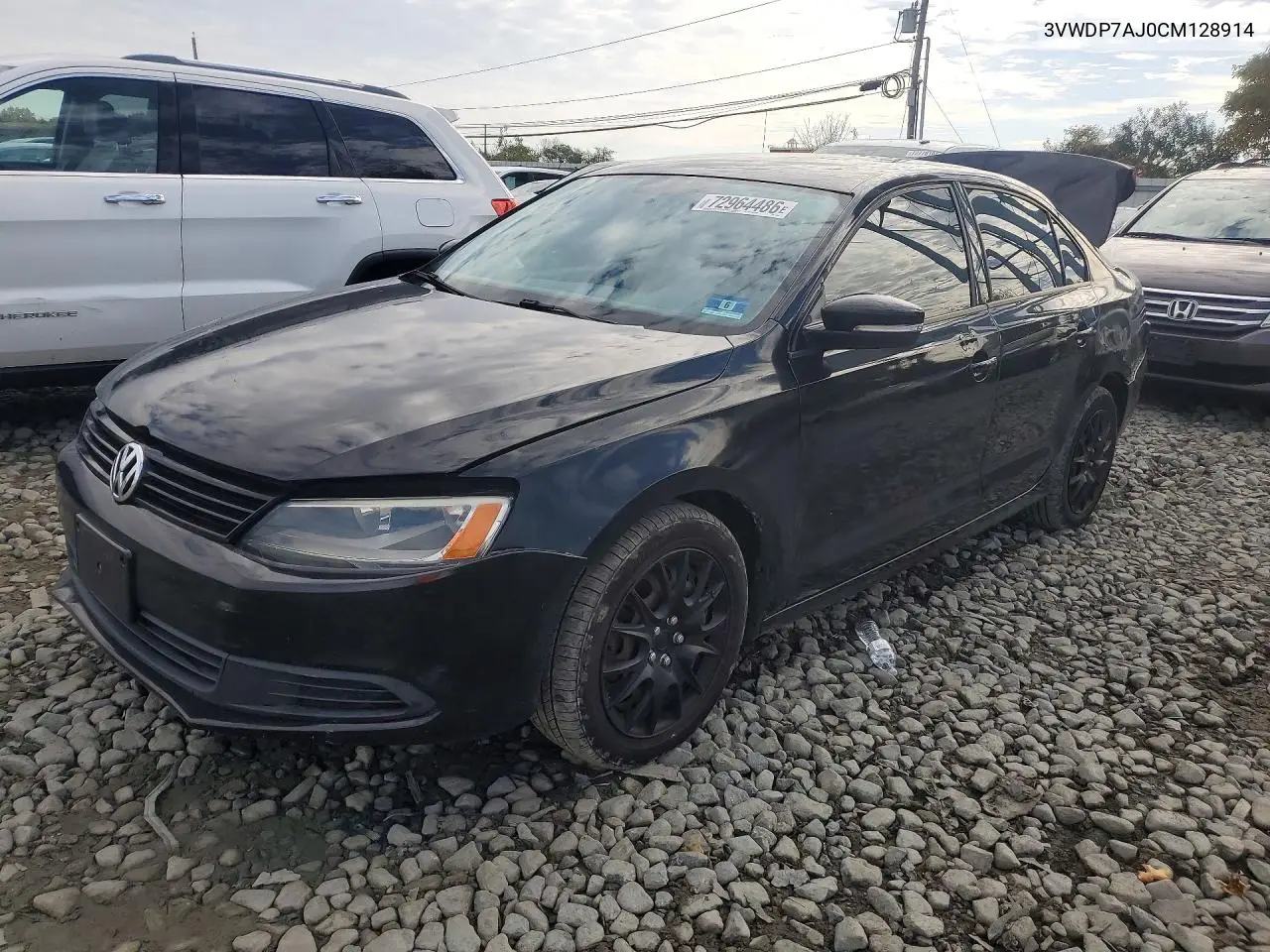 VOLKSWAGEN JETTA 2012, VIN 3VWDP7AJ0CM128914