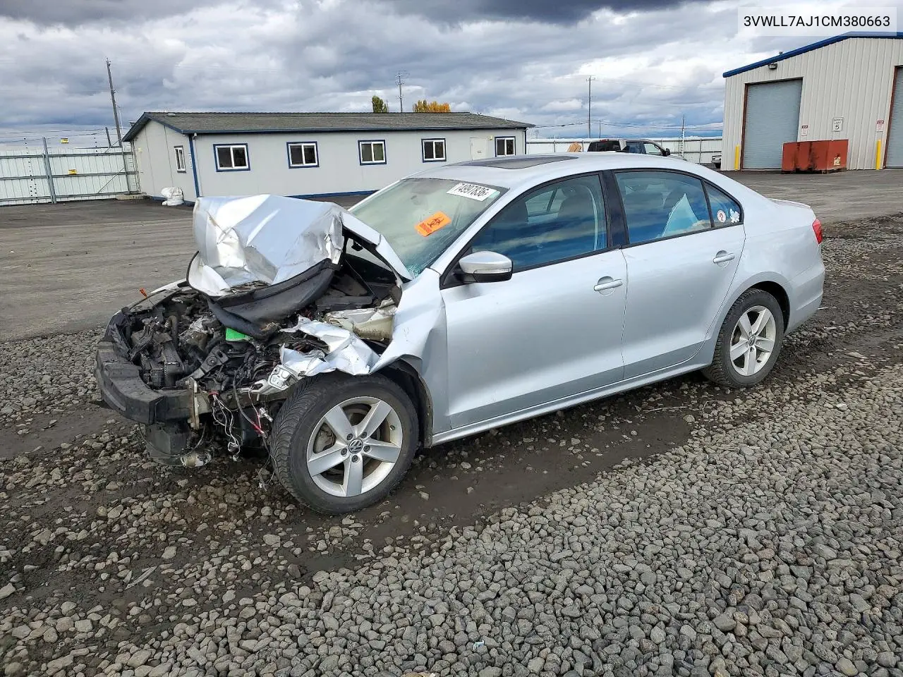 VOLKSWAGEN JETTA 2012, VIN 3VWLL7AJ1CM380663
