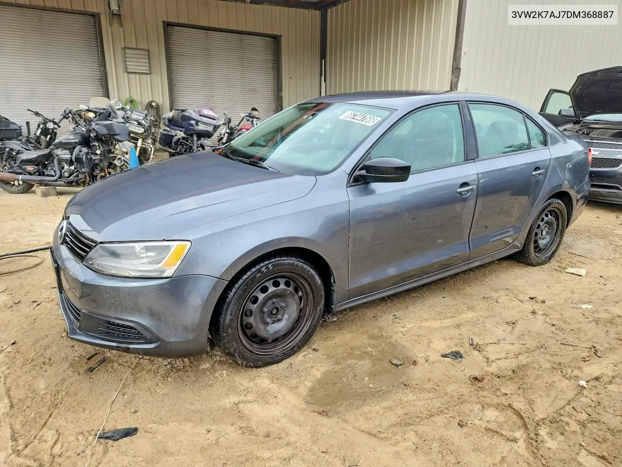 VOLKSWAGEN JETTA 2013, VIN 3VW2K7AJ7DM368887