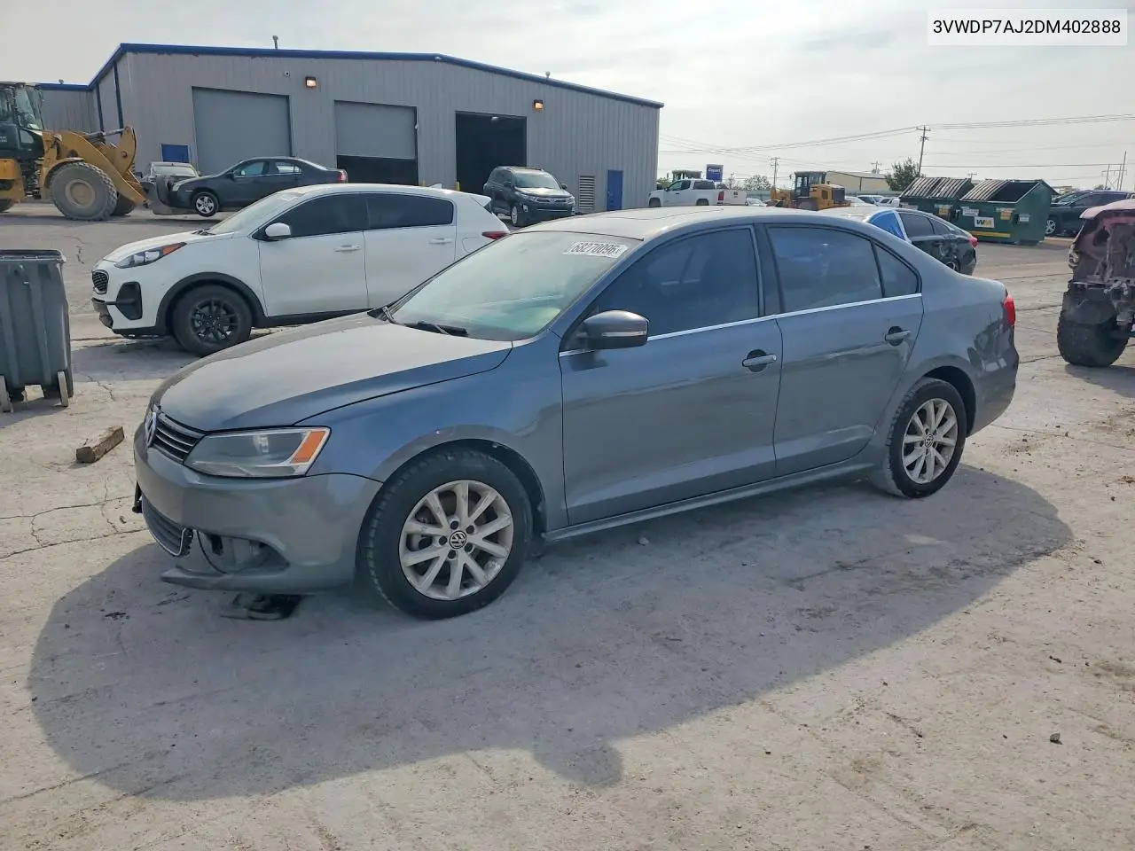 2013 VOLKSWAGEN JETTA VIN 3VWDP7AJ2DM402888 — фото 1
