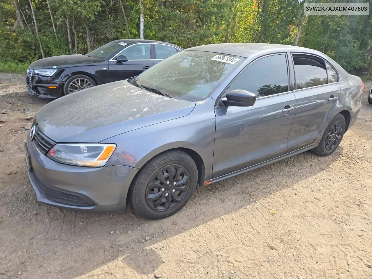 VOLKSWAGEN JETTA 2013, VIN 3VW2K7AJXDM407603