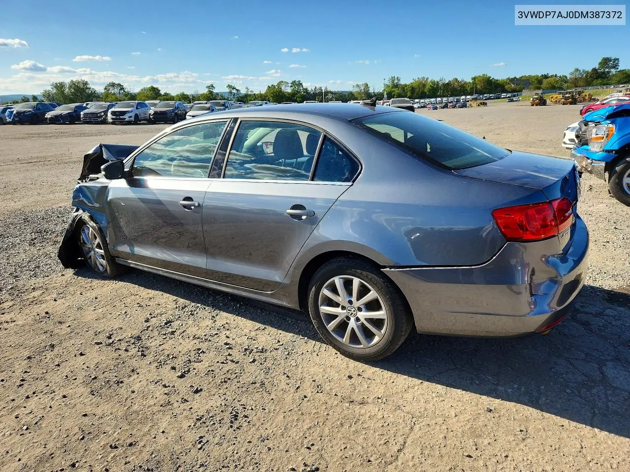 2013 VOLKSWAGEN JETTA VIN 3VWDP7AJ0DM387372 — фото 2