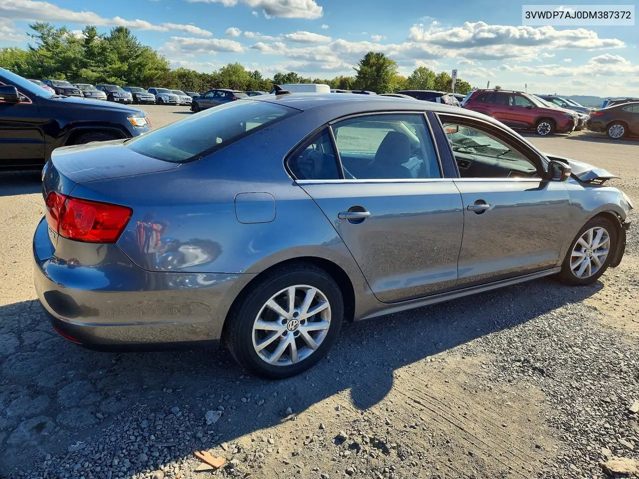 2013 VOLKSWAGEN JETTA VIN 3VWDP7AJ0DM387372 — фото 3