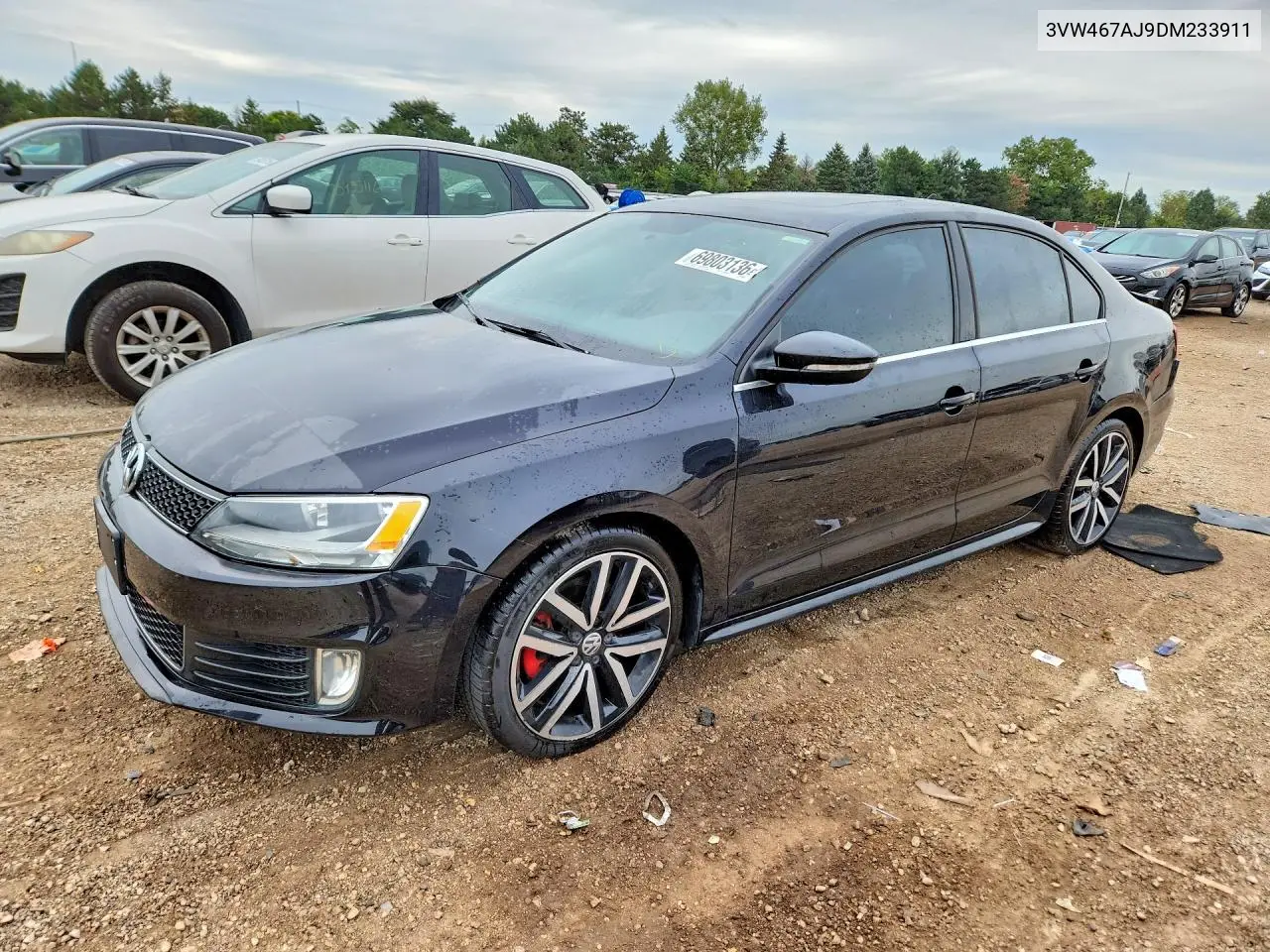 VOLKSWAGEN JETTA 2013, VIN 3VW467AJ9DM233911