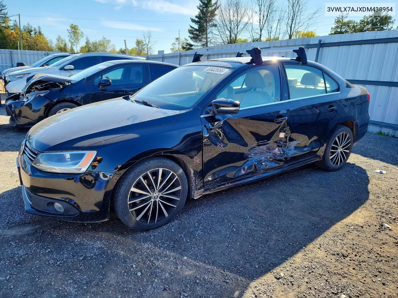VOLKSWAGEN JETTA 2013, VIN 3VWLX7AJXDM438954