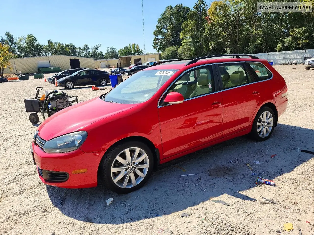 VOLKSWAGEN JETTA 2013, VIN 3VWPL7AJ0DM691200