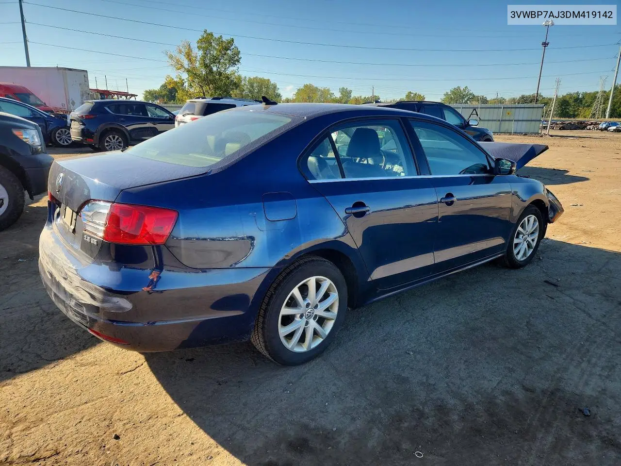 2013 VOLKSWAGEN JETTA VIN 3VWBP7AJ3DM419142 — фото 3