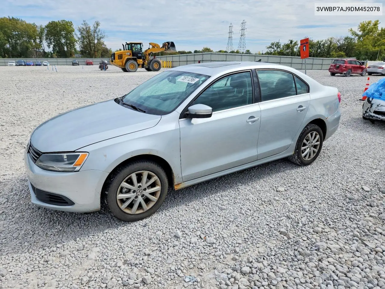 VOLKSWAGEN JETTA 2013, VIN 3VWBP7AJ9DM452078