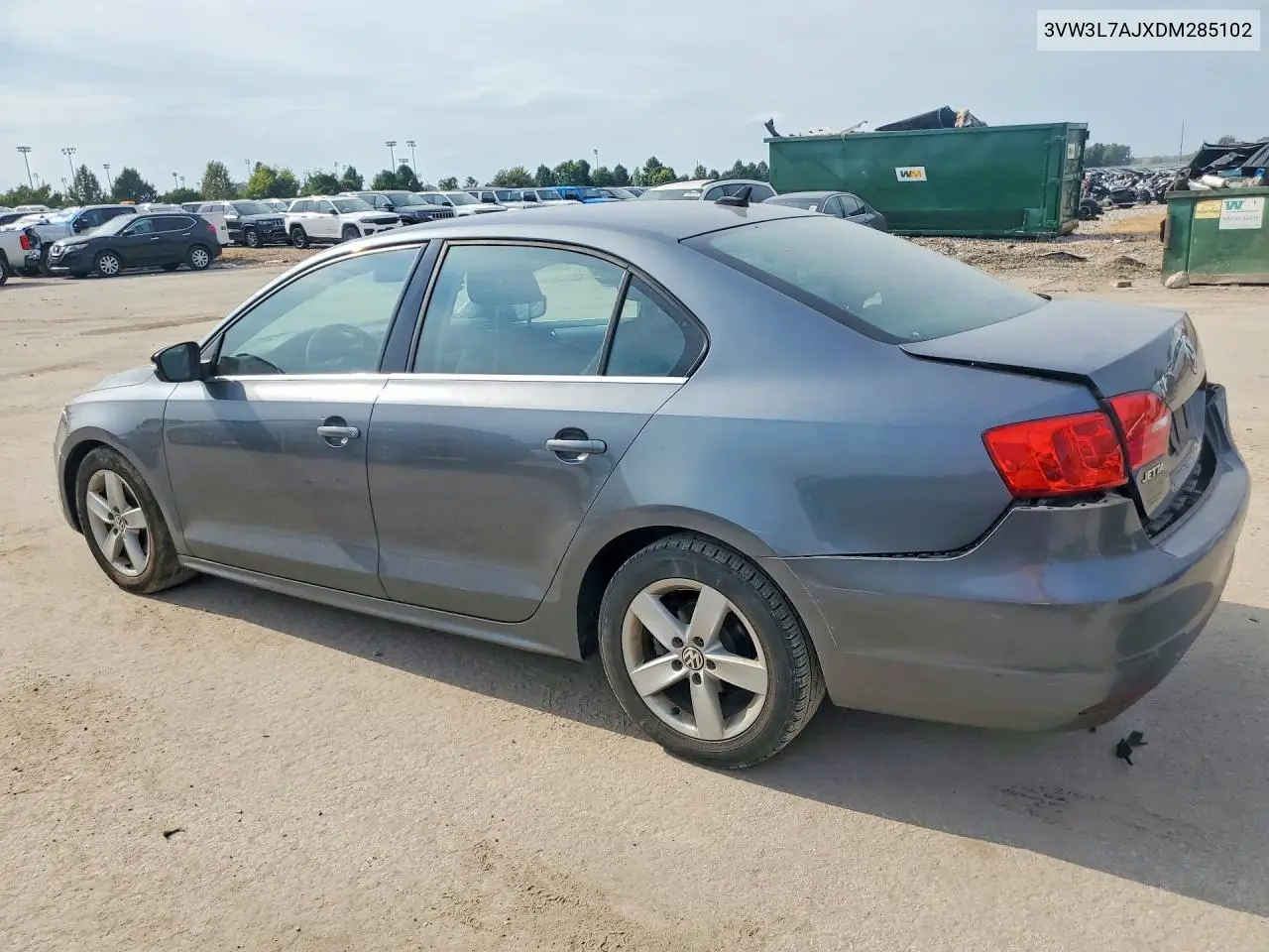 2013 VOLKSWAGEN JETTA VIN 3VW3L7AJXDM285102 — фото 2