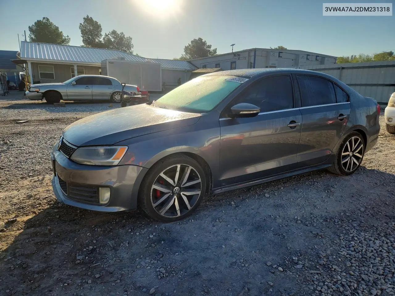 VOLKSWAGEN JETTA 2013, VIN 3VW4A7AJ2DM231318