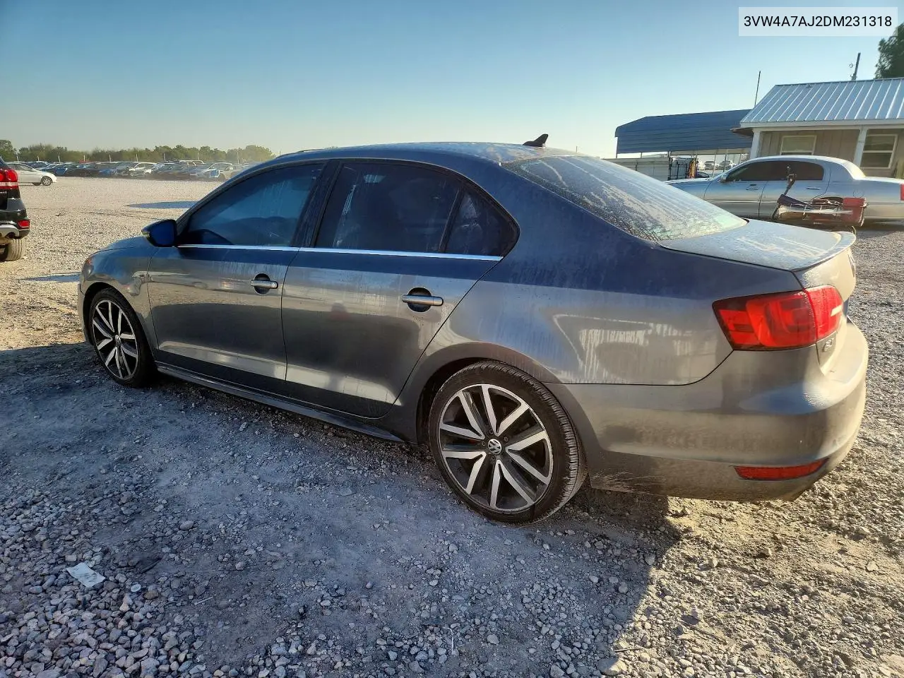 2013 VOLKSWAGEN JETTA VIN 3VW4A7AJ2DM231318 — фото 2