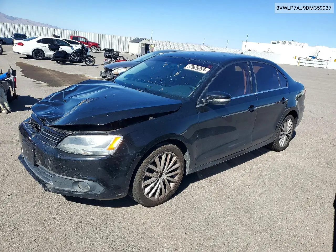 VOLKSWAGEN JETTA 2013, VIN 3VWLP7AJ9DM359937