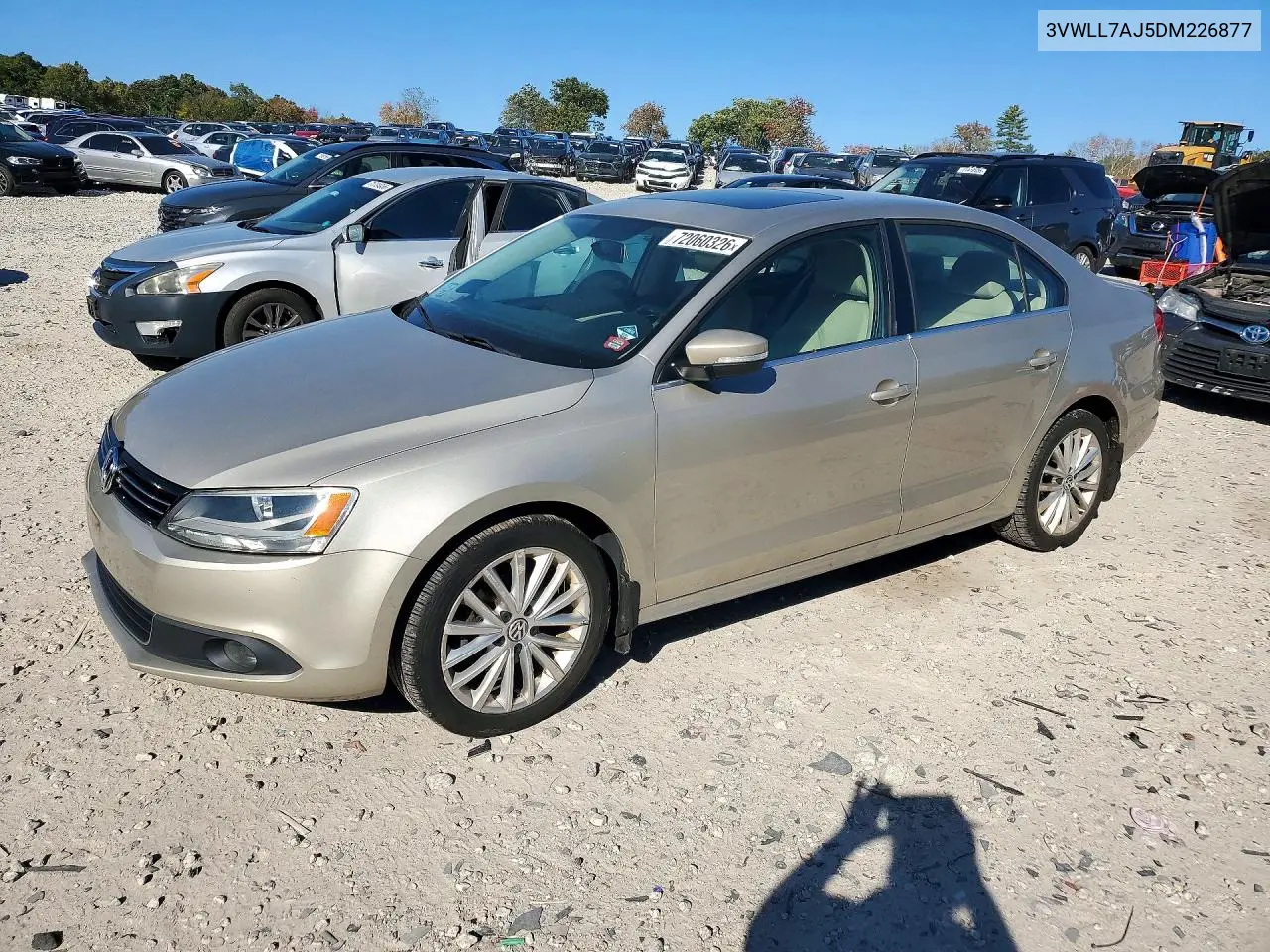 VOLKSWAGEN JETTA 2013, VIN 3VWLL7AJ5DM226877