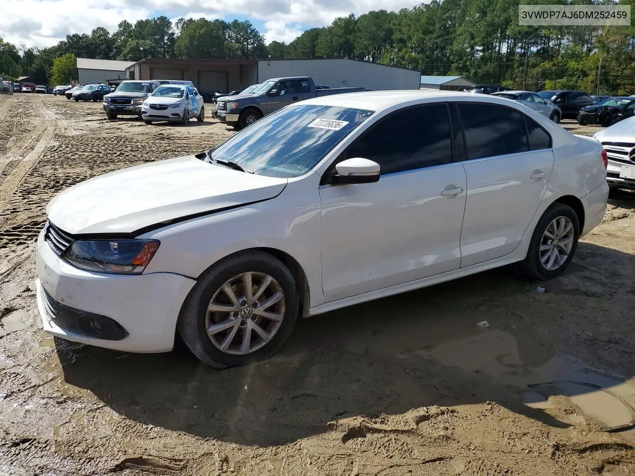 VOLKSWAGEN JETTA 2013, VIN 3VWDP7AJ6DM252459