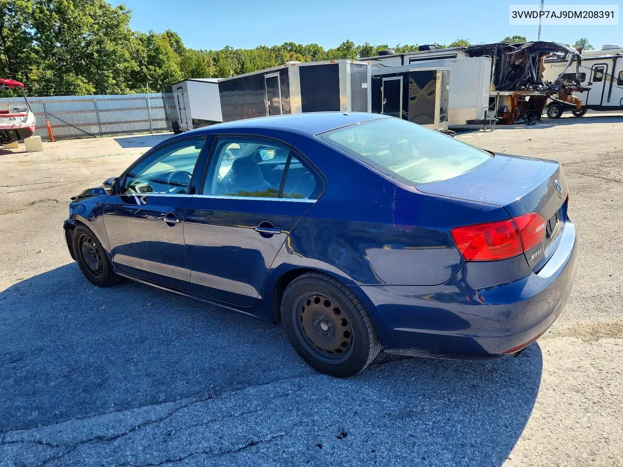 2013 VOLKSWAGEN JETTA VIN 3VWDP7AJ9DM208391 — фото 2