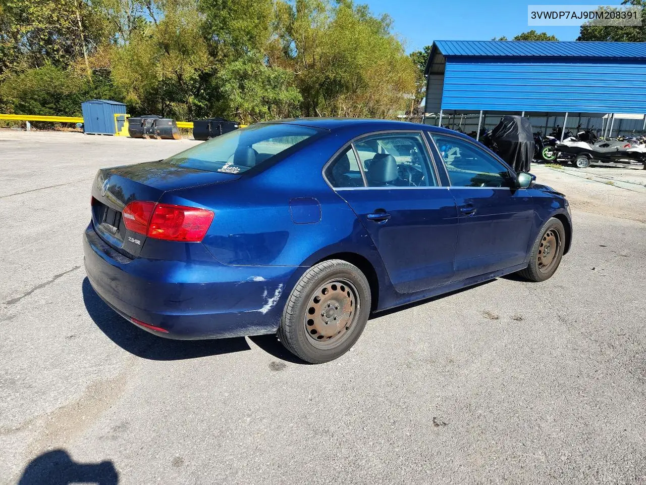 2013 VOLKSWAGEN JETTA VIN 3VWDP7AJ9DM208391 — фото 3