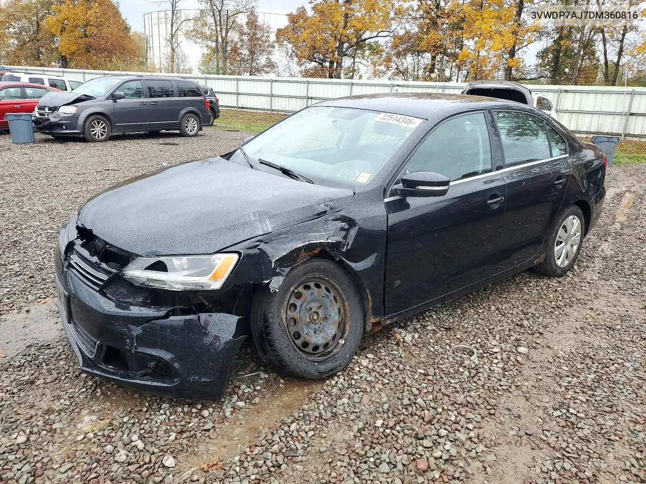 VOLKSWAGEN JETTA 2013, VIN 3VWDP7AJ7DM360816