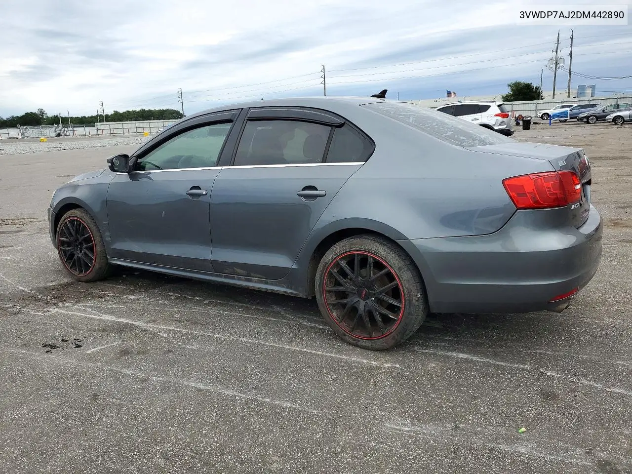 2013 VOLKSWAGEN JETTA VIN 3VWDP7AJ2DM442890 — фото 2
