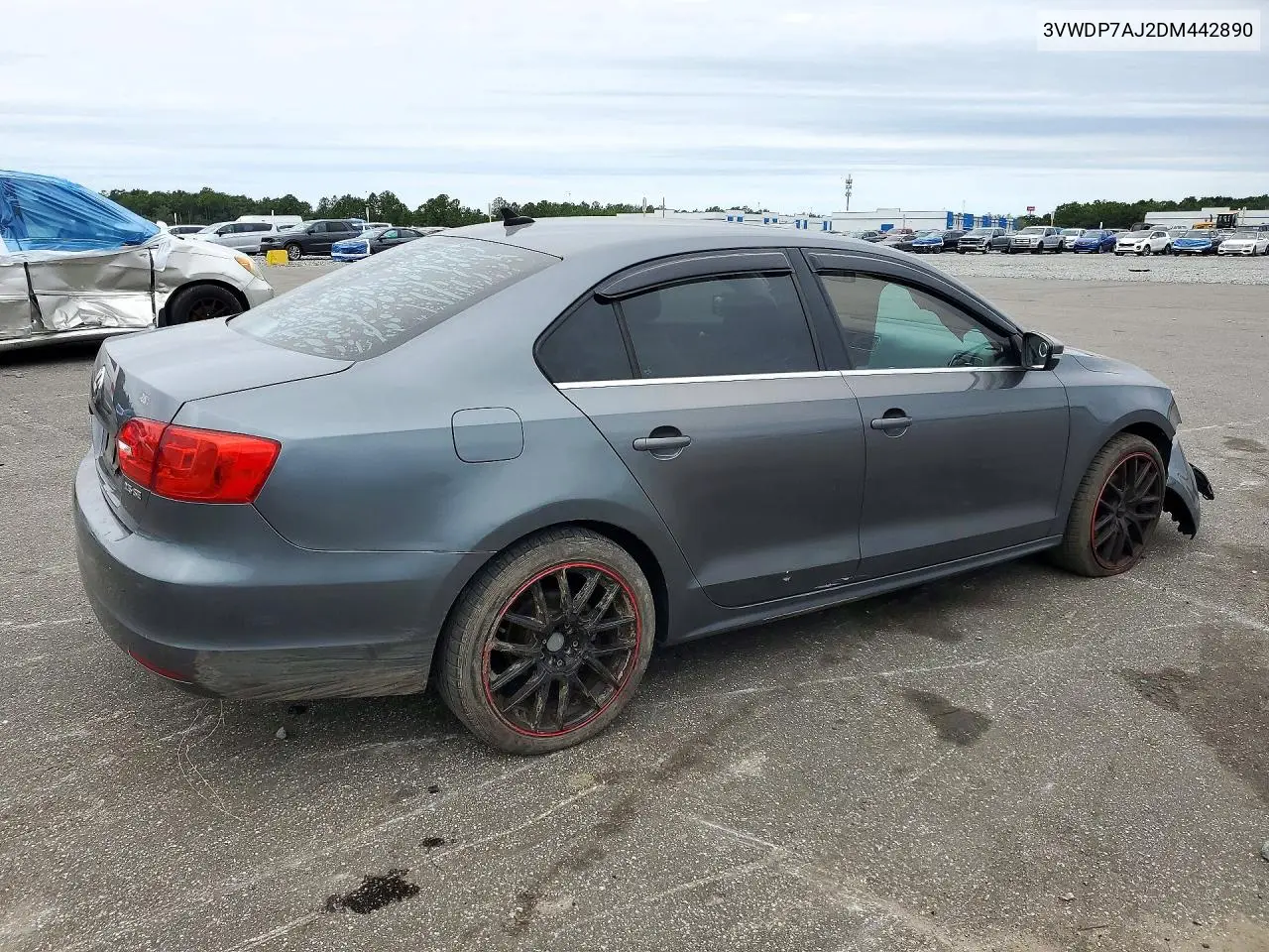 2013 VOLKSWAGEN JETTA VIN 3VWDP7AJ2DM442890 — фото 3