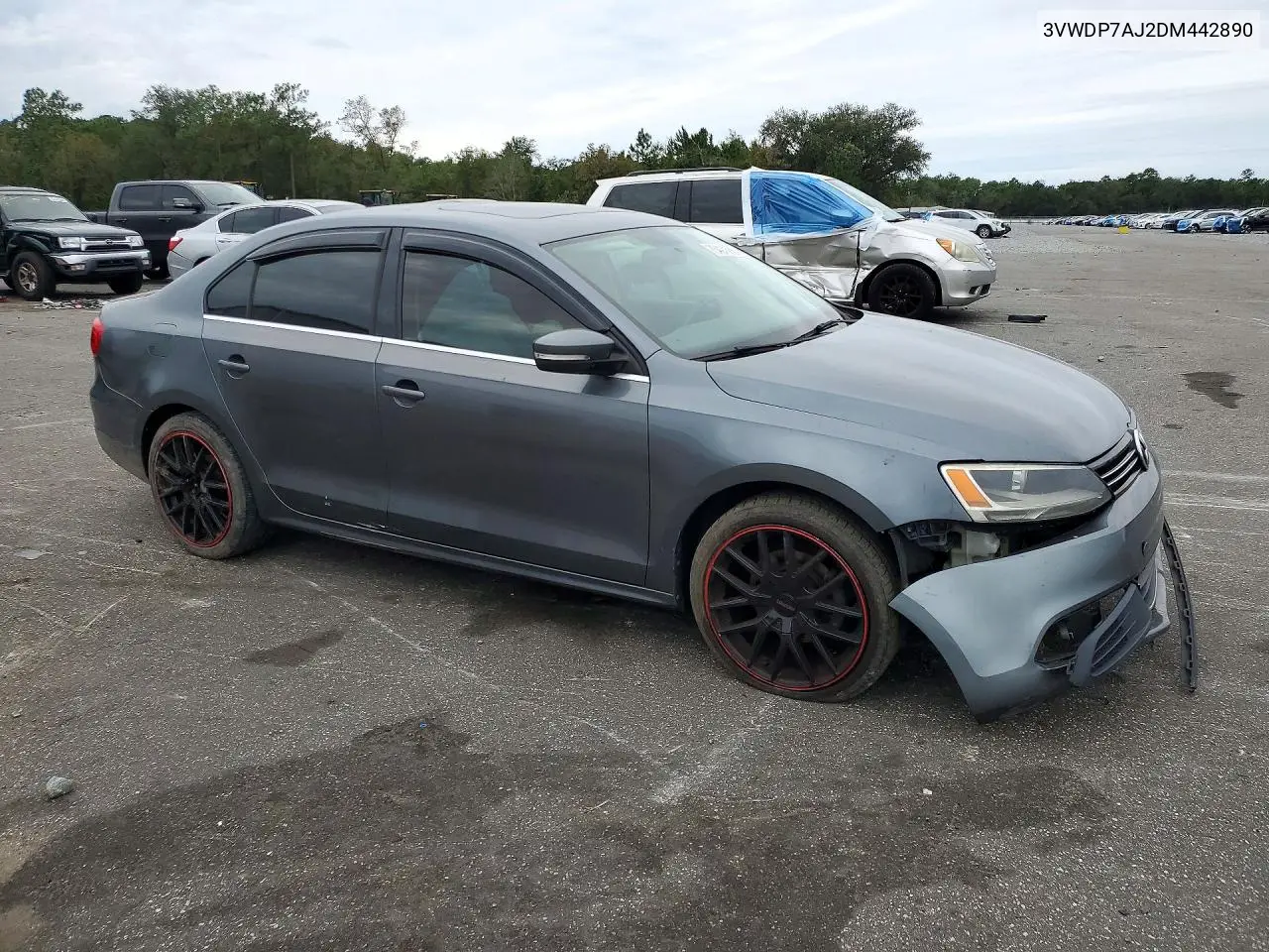 2013 VOLKSWAGEN JETTA VIN 3VWDP7AJ2DM442890 — фото 4