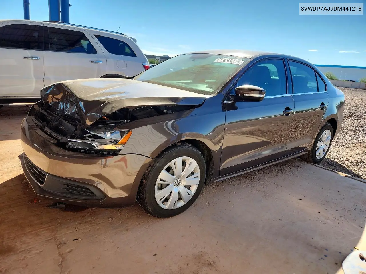 VOLKSWAGEN JETTA 2013, VIN 3VWDP7AJ9DM441218