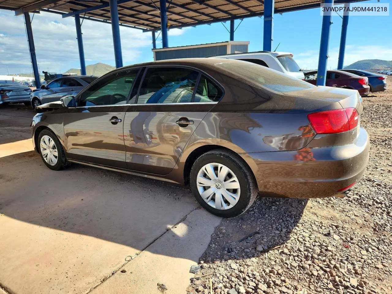 2013 VOLKSWAGEN JETTA VIN 3VWDP7AJ9DM441218 — фото 2