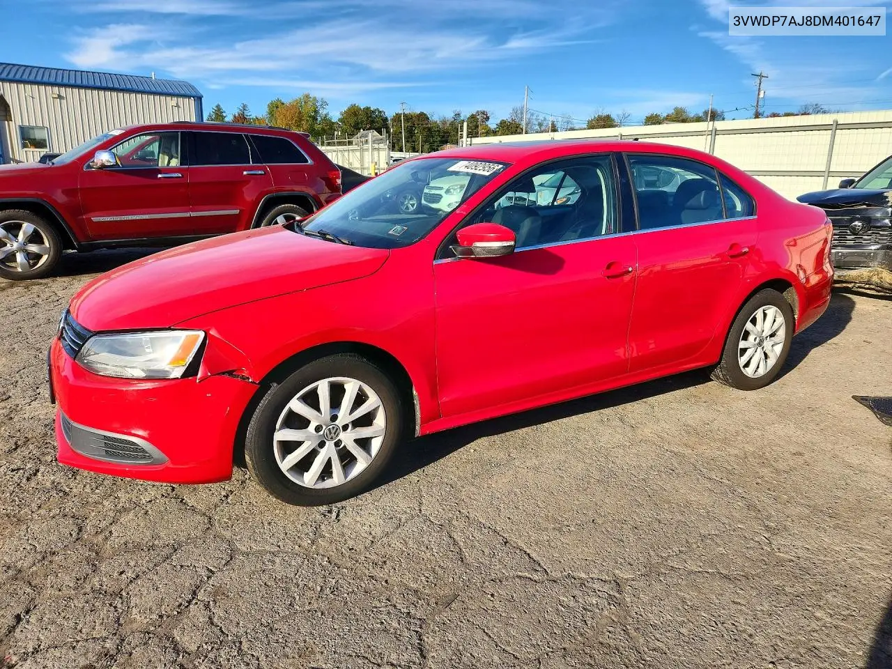 VOLKSWAGEN JETTA 2013, VIN 3VWDP7AJ8DM401647