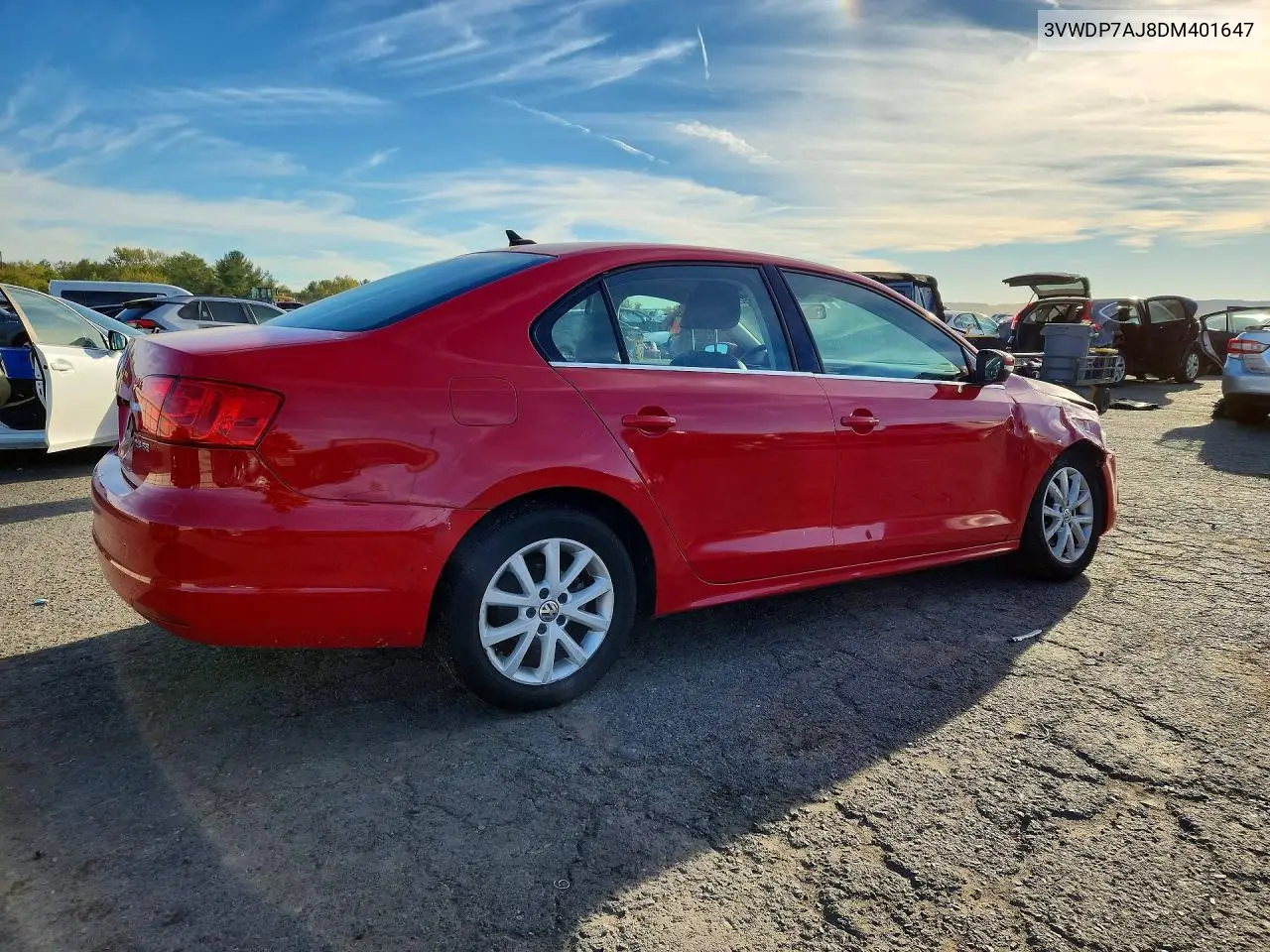 2013 VOLKSWAGEN JETTA VIN 3VWDP7AJ8DM401647 — фото 3