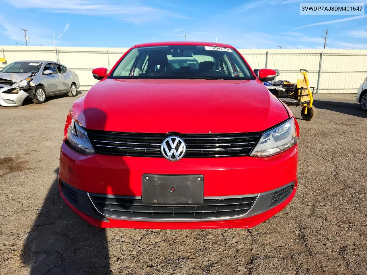 2013 VOLKSWAGEN JETTA VIN 3VWDP7AJ8DM401647 — фото 5